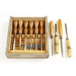 A set of 6 carving tools by MARPLES and 4 others G