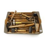 18 various hammers and mallets G