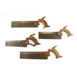 Three b/b dovetail saws and another steel backed G