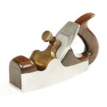 A d/t steel PRESTON No 1371 smoother with rosewood infill and open handle G++