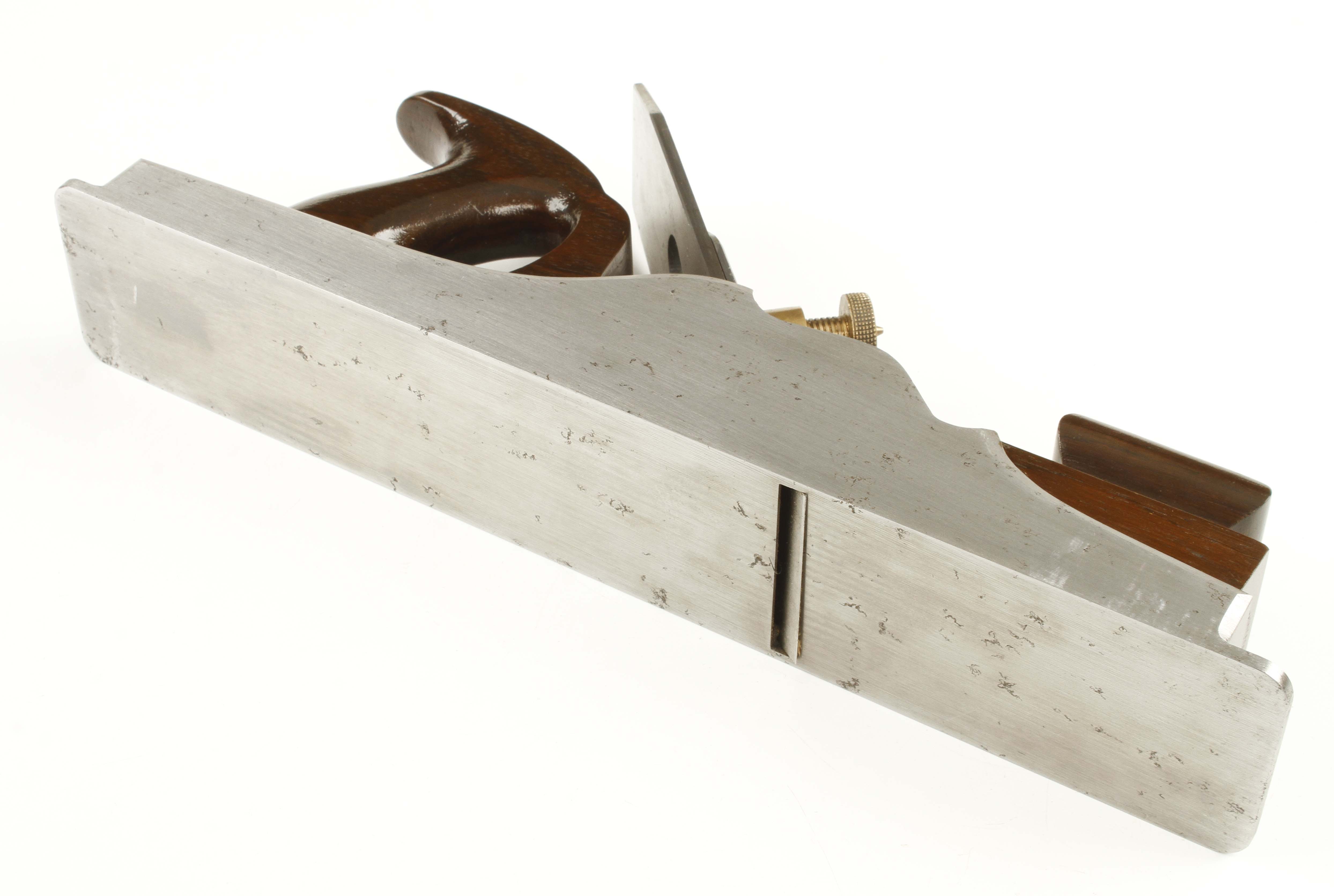 A very little used d/t steel 15 1/2" panel plane by MATHIESON with rosewood infill and handle, - Image 3 of 3