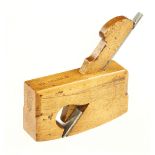 A small boxwood compassed rebate plane by PRESTON 3 1/2" x 1" G