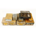 An orig RAWLPLUG tin with quantity of plugs and 7 empty boxes by RECORD and STANLEY etc G