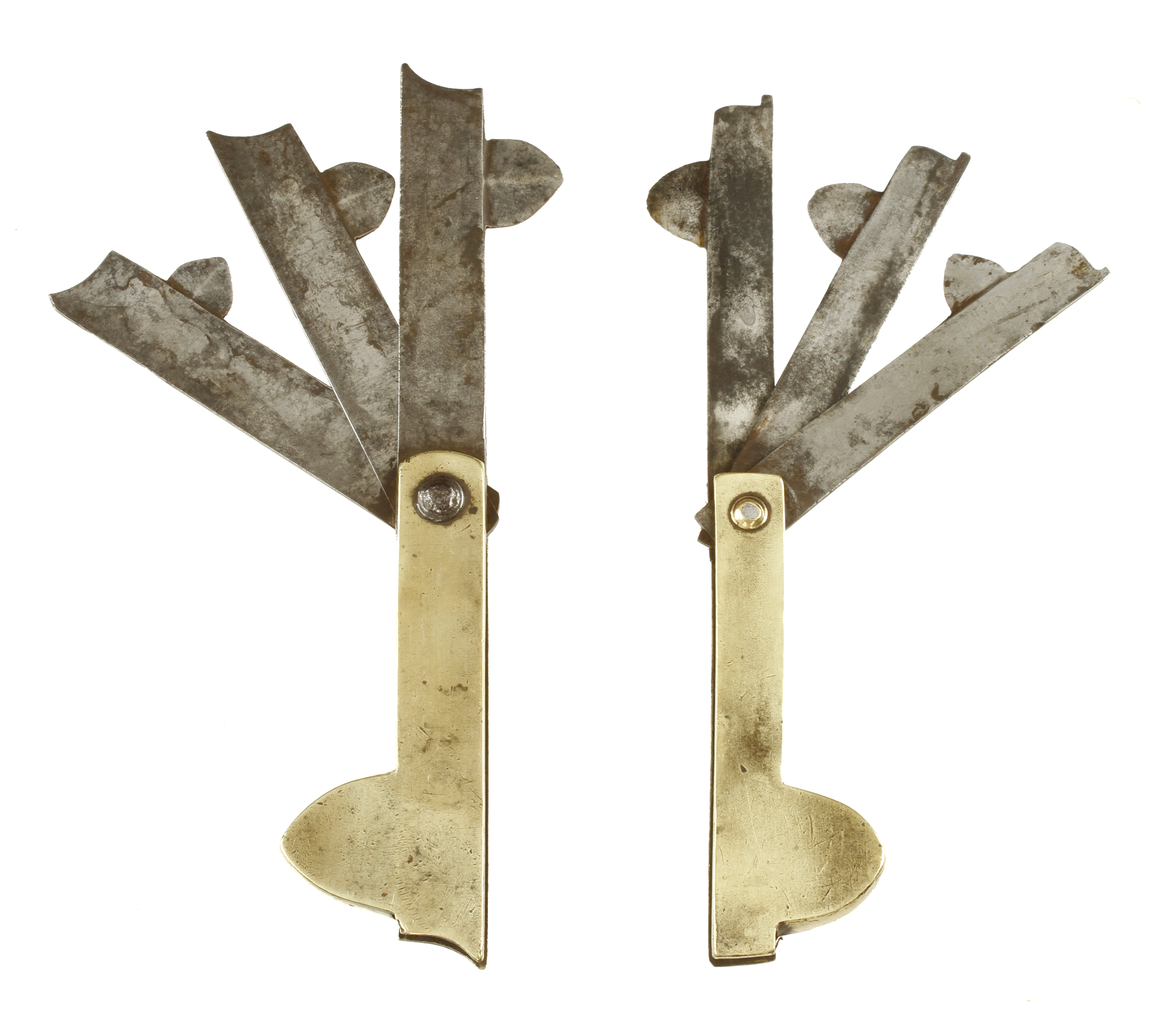 Two brass cased triple fleams G+ - Image 2 of 3