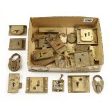 22 cabinet locks and padlocks,