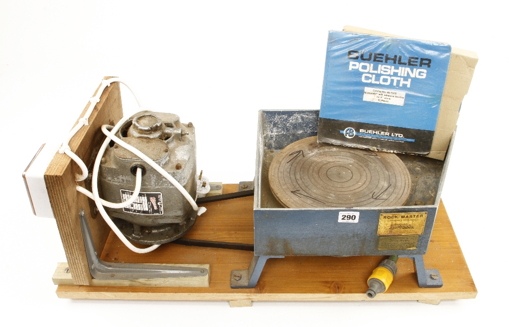 A LAPIDARY wheel by ROCKMASTER with 240v motor PAT tested G