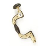 An Ultimatum brass framed ebony brace by Wm MARPLES lacks some screws and part ivory ring G-