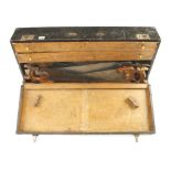 A joiners carrying case with 17 saws G+