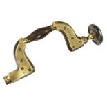 An Ultimatum brass framed ebony brace by WILLIAM MARPLES with ivory ring in ebony head,