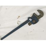 A large 36" Stilson type wrench by RECORD G++