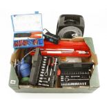 A quantity of tools inc socket sets,