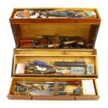 A joiners carrying case with some tools G