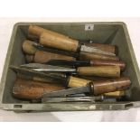 A quantity of mortice chisels G+