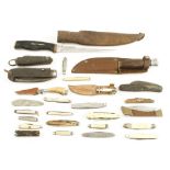 26 various penknives etc G
