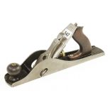A USA STANLEY No 10 low knob rebate plane with orig iron chip to handle spur G+