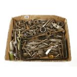 A quantity of taps and dies and other engineers tools G
