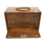 An engineers six drawer tool chest by CQR with trade label G+
