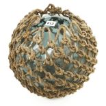 A fisherman glass buoy with rope cover G