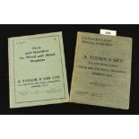 Two catalogues by Tyzack No 679, the other unnumbered and earlier, listing only 343 & 345 old St.