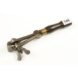 A hand vice with ebony handle 9 1/2" G+