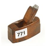 A miniature boxwood smoother 3 1/2" x 1 1/2" by BUCK G+