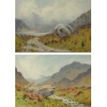 Thomas LYNAS-GRAY Snowdon and Llanberis A pair of watercolours Each signed and dated 1925 Each