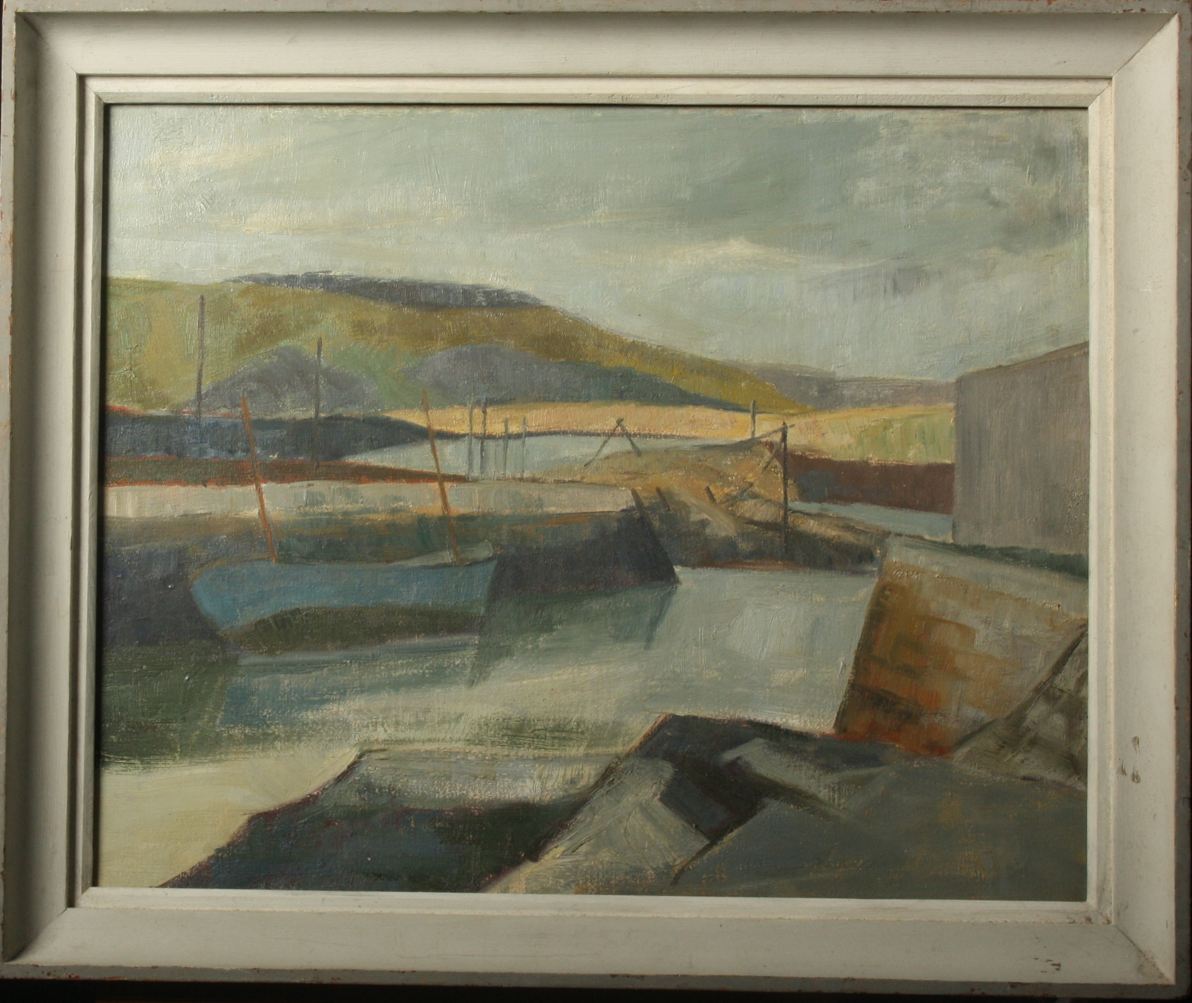 June MILES (1924) Hayle Oil on canvas Signed and inscribed to the back 40 x 50cm - Image 2 of 3