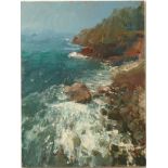 Neil PINKETT (1958) Cornish Coast Oil on board Signed 48 x 36cm