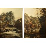 Edward Henry HOLDER (1847-1922) Mountainous River Scenes A pair of oils One signed and dated '86,