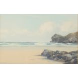 Frederick John WIDGERY (1861-1942) Harlyn Bay Gouache Signed 23 x 35cm