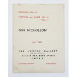 Ben NICHOLSON (1894-1982) Drawings 1921-47: Paintings and Reliefs 1921-38, 1946-47,