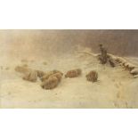 Attributed to Joseph FARQUHARSON (1846-1935) A Joyless Winter Day Watercolour 41 x 73cm (See