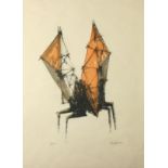Lynn Russell CHADWICK (1914-2003) Winged Figure Lithograph Signed,