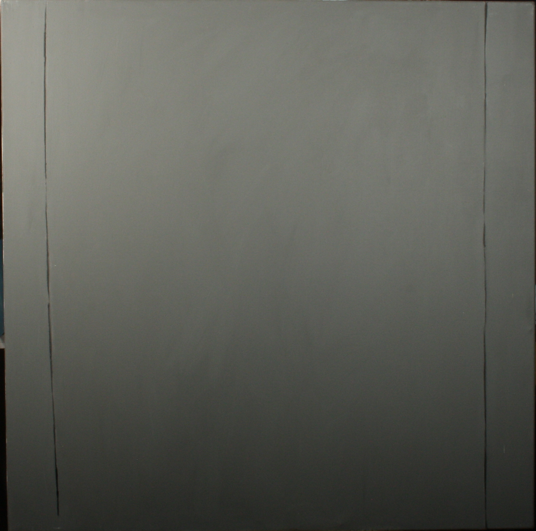 Michael FINN (1921-2002) Grey Black Lines Acrylic on canvas Signed to the back 122 x