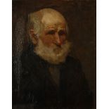 Edmund G FULLER (1858-1944) St Ives School Portrait of an Old Man Oil on canvas Labelled to the