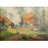 Frank DICKSON (1862-1936) Country Idyll Oil on board Signed 24.