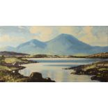 Sam MACLARNON (1923-2013) Irish Landscape Oil on canvas Signed 40 x 76cm