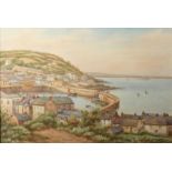 Thomas Herbert VICTOR (1894-1980) Mousehole Watercolour Signed 31 x 46cm