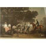 MACBETH-RAEBURN after George STUBBS Lord and Lady Melbourne and Family Engraving Signed by