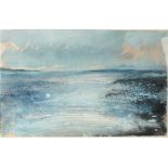 Essex TYLER Wild Sea at Sennen Mixed media Signed Inscribed to the back 35 x 57cm
