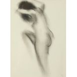 David BEER (1943) Nude Charcoal Monogrammed 27 x 20cm