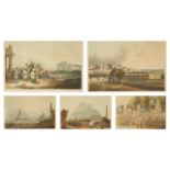After Captain Robert Melville GRINDLAY (1786-1877) and others North West view of the fort of Bombay,