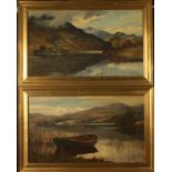 James HERON (1873-1919) Loch Ard and Loch Chon A pair oils Each signed and dated 1887 Each 35 x