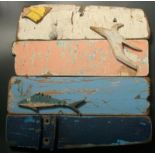 Ian DUNLOP (1945) Seagull and Mackerel Assemblage - beach combed materials Signed,