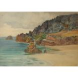 Arthur NETHERWOOD (1864-1930) Bathers Watercolour Signed 38 x 53cm