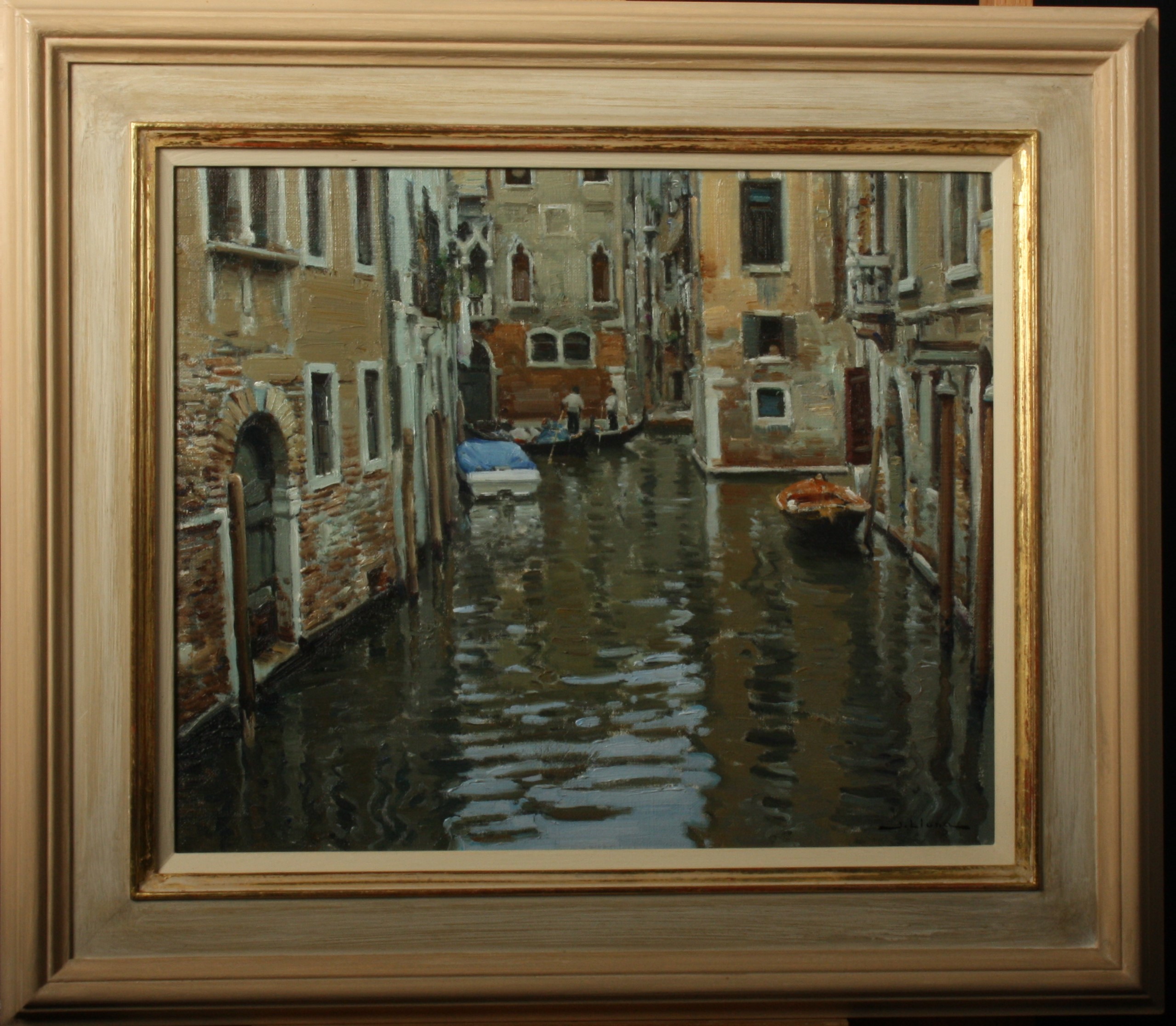 Juan LLUNA LERMA (1933) Venice Oil on canvas Signed Signed and inscribed to the back 38 x 45cm - Image 2 of 2