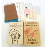 Henri GAUDIER-BRZESKA (1891-1915) Two publications by Ezra Pound.