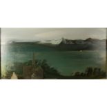Ken SYMONDS (1927-2010) China Clay Landscape Oil on board Signed Inscribed to the back 60 x 120cm