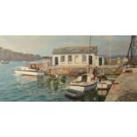 Nancy BAILEY (1913-2012) Mylor Quay (7272) Oil on canvas Signed Further signed and inscribed to