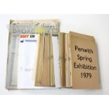 Penwith Society of Arts A collection of Penwith Gallery catalogues together with a typed letter